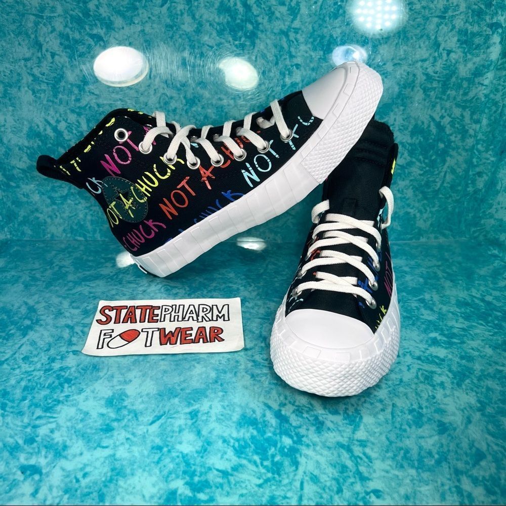 Converse Chuck Taylor All Star Hi X Unt1t!3d Not A Chuck Black Multi